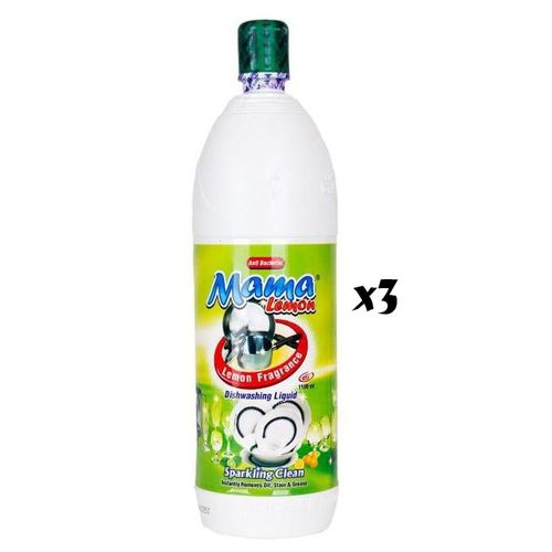 Mama Bz Mama Lemon Dish Washing Liquid 1000ml-3Pcs